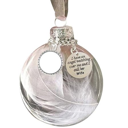 Angel Feather Ball Transparent Ball Pendant WIFE WIFE