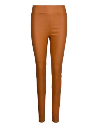 Fqshannon-Pa-Cooper Trousers Leather Leggings/Byxor Brun FREE/QUENT