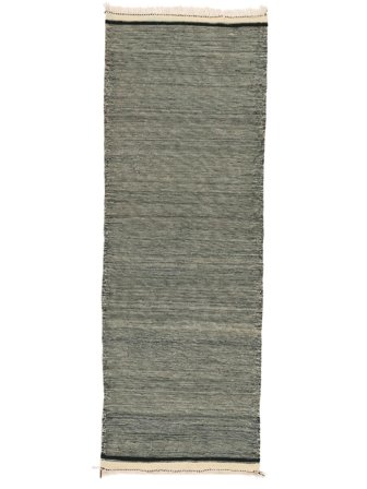 Hand Woven High Atlas Kilim Rug 74X210 Wool Green/Dark Green Small