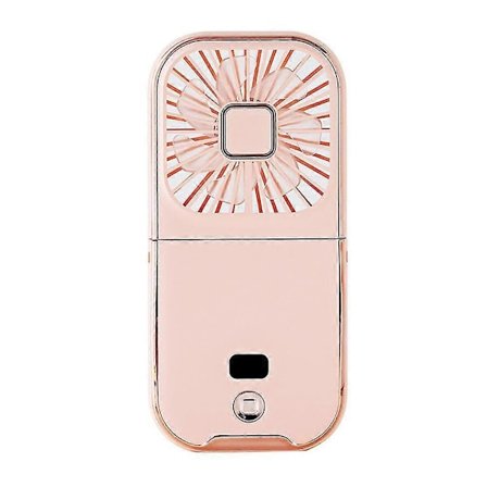 Pieni tuuletin, pieni paristokäyttöinen tuuletin, USB-ladattava kannettava tuuletin, pieni kädessä pidettävä tuuletin pöytätuuletin - VÄRI: Pinkki