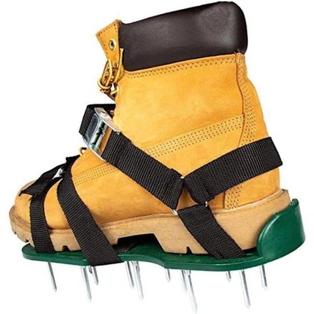 Plænelufter Sko 1 par - Pigsko til Havearbejde, Grøn, 42 mm Pigdybde