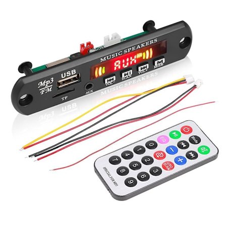 Bluetooth 5.0 Bil Audio Modul MP3 Afspiller Dekoder Board WMA FM Radio Auto Radio Adapter