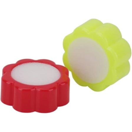 Slitesterk Tellespong i Blomsterform, Fuktig Finger for Telling Penger, Kontor og Bankbruk (10 stk, Tilfeldig Farge)