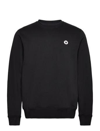 Tye Sweatshirt Sweat-shirt Genser Svart Double A By Wood Wood*Betinget Tilbud