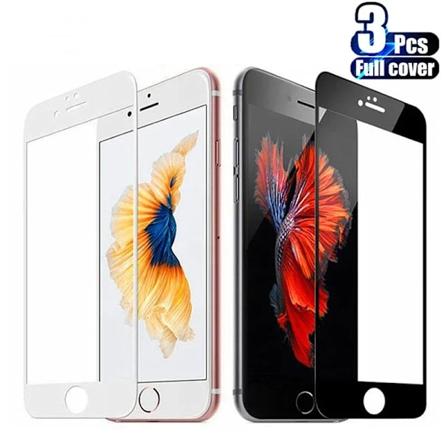3Pcs Fullt Härdat Glas För Iphone 7 8 6 6S 14 15 Plus Se 2020 Skärmskydd För Iphonen 13 12 11 Xr Xs Max Pro Mininame For iPhone 15Pro Max 3PCS White 