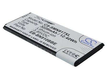 Batteri till SmartPhone, Mobil för Samsung Galaxy Note 4, SM-N910W8, SM-N910R4 m.fl.
