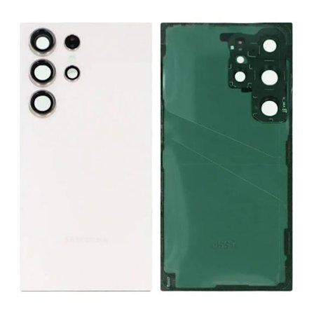 Samsung Galaxy S24 Ultra Baksida med tejp - Vit