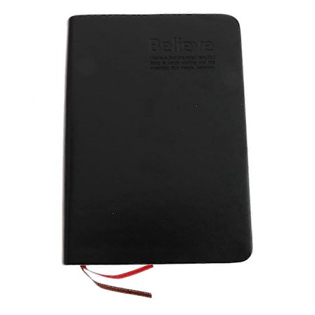 Sort A6 Papirstørrelse Notesbog Bærbar Blank Notesbog til Maleri, Dagbog