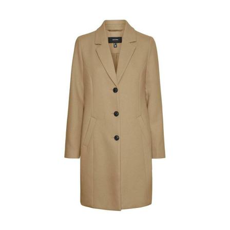 Vero Moda, Single-Breasted Coats Bruin, Dames, Maat:M,polyester