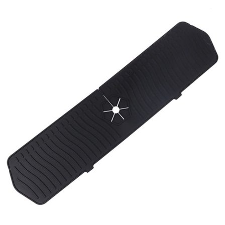 Silikonkranmatta Kran Kök Kran Diskho Stänkskydd Svart 35*14.8CM