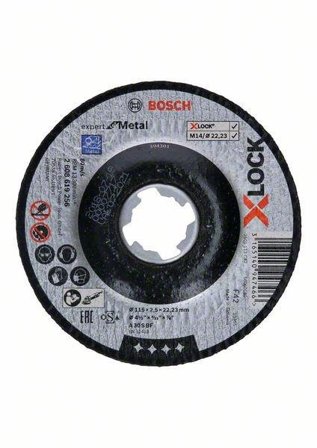 Bosch Expert for Metal Skæreskive med X-LOCK, nedsænket savning 115 × 2,5 × 22,23 mm, Maskintilbehør & forbrugsvarer