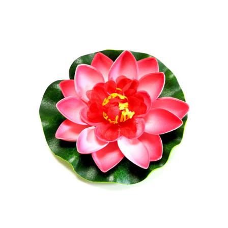 Konstgjord Flytande Näckros Eva Lotus Flower Damm Dekor 10cm