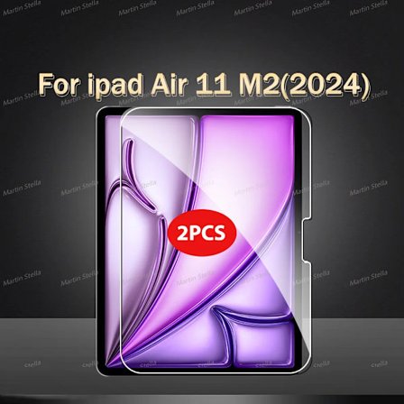 2-pack skärmskydd i härdat glas kompatibelt med iPad Pro Air 13 11 2024 M4 M2 Air 5 4 Pro 12.9 11 M3 2025 Film