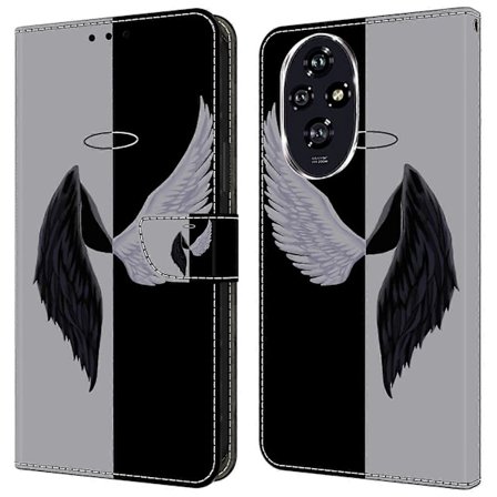 For Honor 200 5G Lompakkokotelo Magneettilukolla 3D-kuvioitu Nahkainen Puhelinkotelo