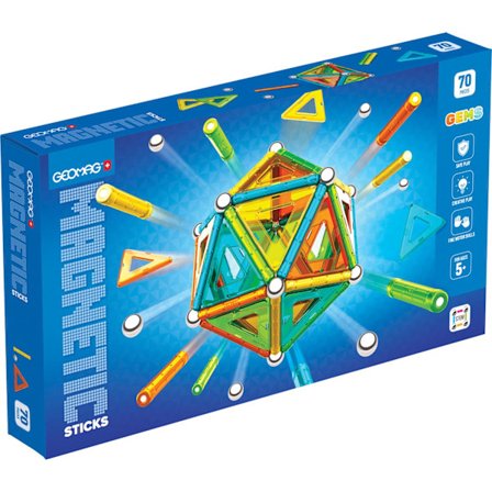 Geomag Magnetic Sticks Gems 70 delar