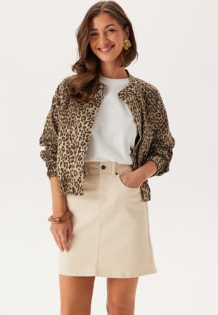 Object Collectors Item - Objellen Hw Short Twill Skirt - Sandshell - Kläder - - Bubbleroom