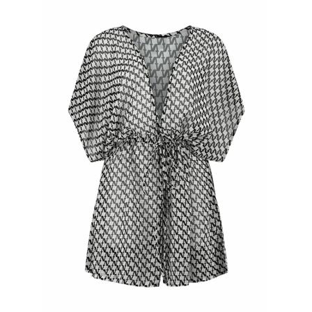 Nikkie Flash N Logo Kaftan , Grijs , Dames , Maat: M Casual jurken