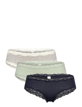 Brief Vilma Brazilian Low Ten Truse Brief Truse Grå Lindex*Betinget Tilbud