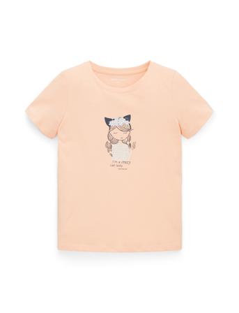 Technical Artwork T-Shirt T-shirts Short-sleeved Korall Tom Tailor*Betinget Tilbud