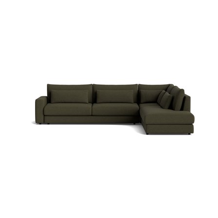 Sevilla hjørnesofa, højrevendt - Loop Grøn - 325x240x85 - Sofa, hjørnesofa