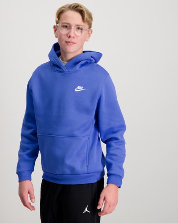 Nike K NSW CLUB FLC HDY Niebieski Bluzy z kapturem Chłopiec - Kids Brand Store