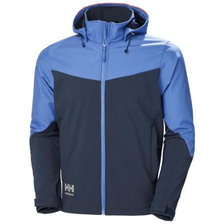 Helly Hansen Workwear Oxford 74290_595 Softshelljakke med hette, marineblå Marineblå, Klær