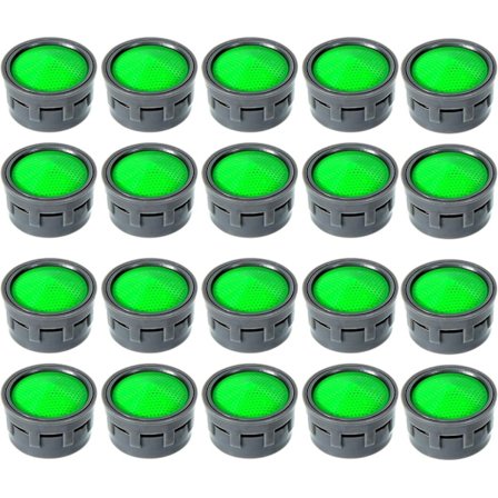 20 stk. hane filter - hane dyse - hane indsats i plast - erstatningsdyse - filter - til køkken, badeværelse{ROG}