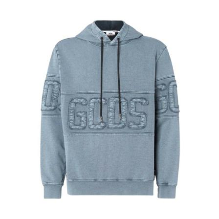 Gcds Hoodies , Blauw , Dames , Maat: S