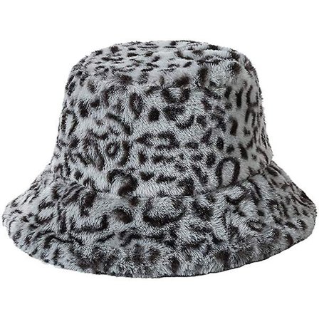 Vinter Faux Fur Bucket Hat Mjuk Varm Höst Vinter Fluffy Bucket Hat För Kvinnor