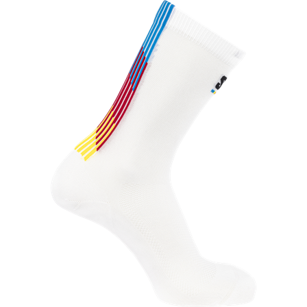 Salomon - Sokker Sokker Pulse Race Flag Crew - White