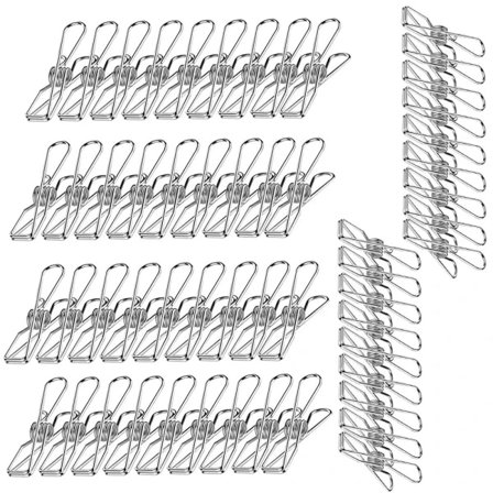 70-pack Rostfria Klädnypor för Strumpor och Kläder - Dail