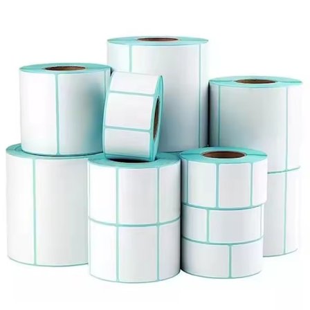 1000 stk hvide selvklæbende etiketter, organiser og opret ordre