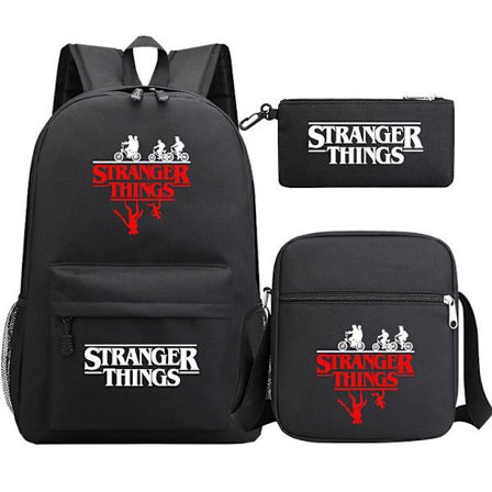 Stranger Things hættetrøje til børn med tryk, langærmet sweatshirt med hætte, 9-14 år - WELLNGS Grå 11-12 år