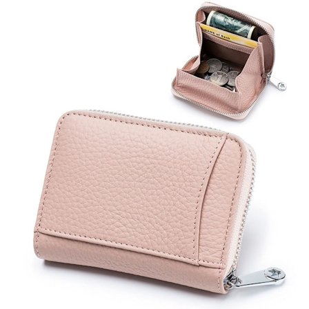 Svepende Organizer Lommebok Kvinner Mynt Kort ROSA