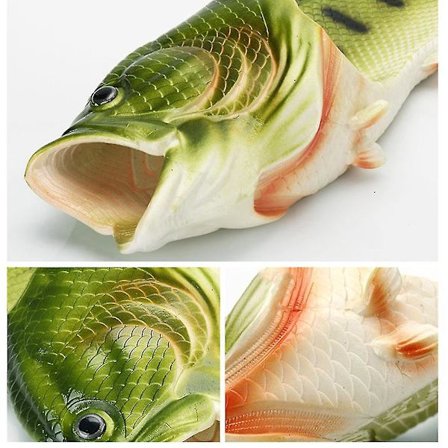 Unisex Simulerings 3D Fisksandaler Sommar Roliga Mode Flip Flops För Utomhus