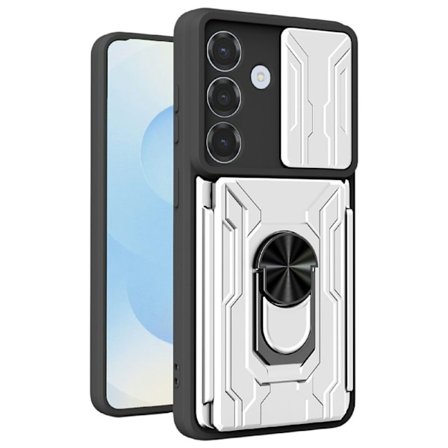 Samsung Galaxy A57 5G Case Kickstand Camera Slider - White