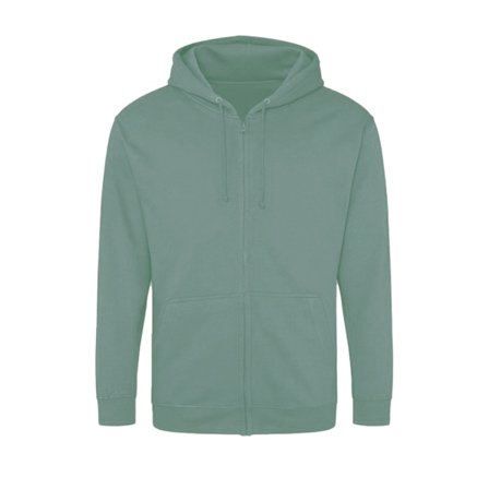 Awdis Herr Full Zip Hoodie XXL Dusty Green