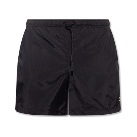 Marcelo Burlon Swim shorts with logo Sort, Herre Badeshorts