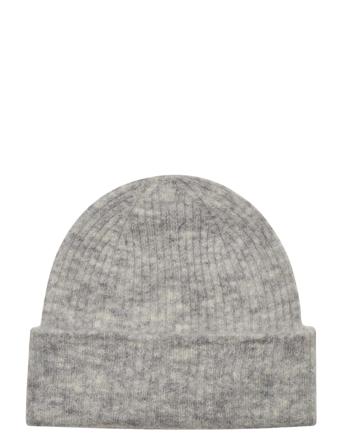 Slflulu Linna Knit Beanie B Accessories Headwear Beanies Grå Selected Femme
