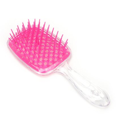 Afkæmmende Massage Hårbørster Salon Barber Ventileret Hårstyling Hårkam Rose Rød