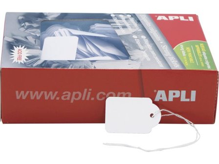 Etikett med snöre 28x43mm 500/fp - Lyreco - Emballage och lagerutrustning - Etiketter och godsmärkning - Specialetiketter