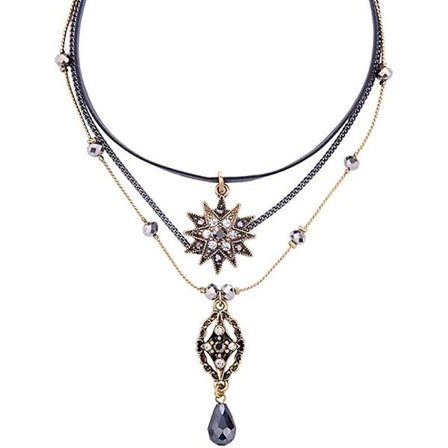 Lagdelt Halskjede For Kvinner Lmell Gothic Choker Vintage