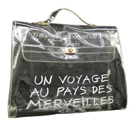 Hermès Vintage, Pre-owned Vinyl handbags Wit, Dames, Maat:ONE Size