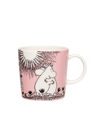 Arabia Mumin mugg 0,3L Kärlek 30 Box Glas Rosa 0,3 L