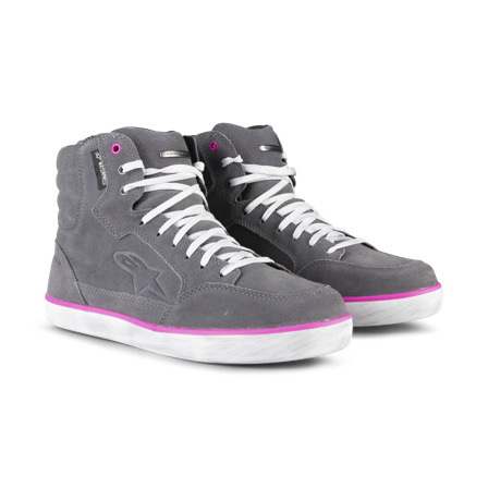 Scarpe Moto Donna Alpinestars J-6 Canvas Grigio/Rosa 39