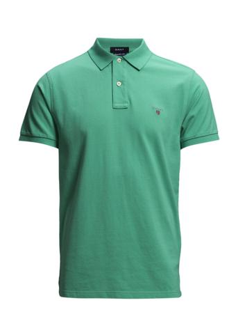 Original Pique Ss Rugger Polos Short-sleeved Grøn GANT