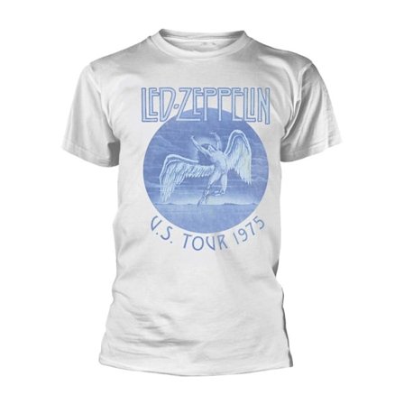 Led Zeppelin Unisex Adult Tour ́75 T-Shirt XXL Vit