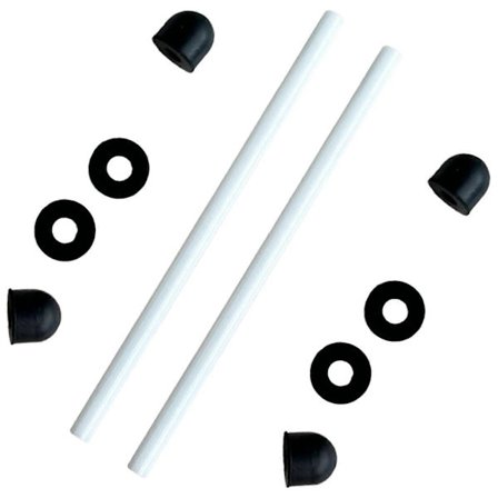 2 stk. keramiske aksler til Intex Pure Spa Whirlpool Impeller Pumpe Fix E90 Fejlaksel (2 stk. keramiske aksler med 4 gummikapper) db