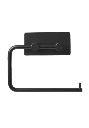 Åhléns Home Självhäftande toalettpappershållare i metall Badrumstillbehör Svart ONESIZE