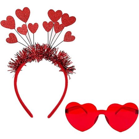 ING 2 sydämenmuotoisen pannan setti kimaltelevilla paljeteilla, juhliin ja päivittäiseen käyttöön ystävänpäivä- tai syntymäpäivälahjaksi naisille